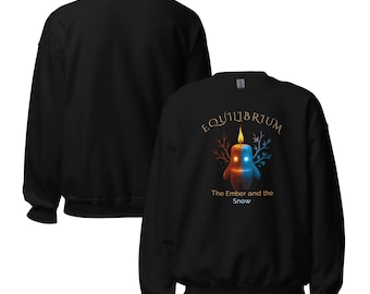 Equilibrium Sweatshirt – Fire and Ice Spirit Pullover | Dual Energy Crewneck