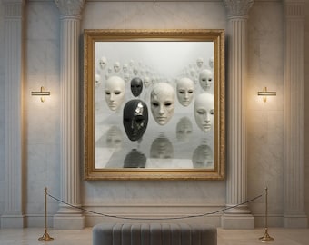 Mascarum – The Endless Gaze | A4-A1 Digital Wall Art (JPG, 300 DPI)