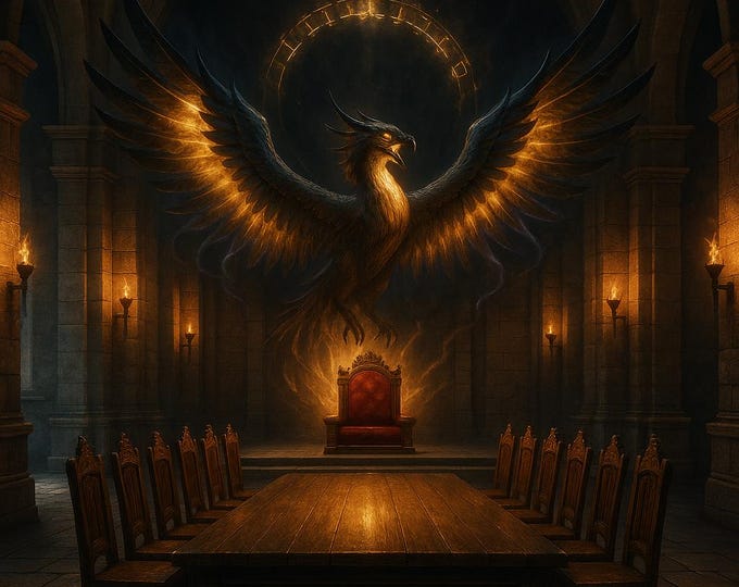 PHOENIX – Rise of the Eternal Flame | Mystical Firebird Canvas Wall Art | Rebirth & Infinite Energy