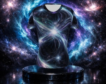 Blue Teal Women Sports T-Shirt Allover Print Cyberpunk Techwear Athletic Top Fitness Yoga Gym Short Sleeve Graphic Pattern