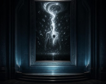 Lumen Vortalis – The Luminous Soul Vortex | A4-A1 Digital Wall Art (JPG, 300 DPI)