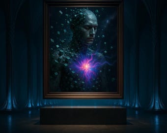 Ascensio Mentis – Ascension of the Quantum Mind | A4-A1 Digital Wall Art (JPG, 300 DPI)
