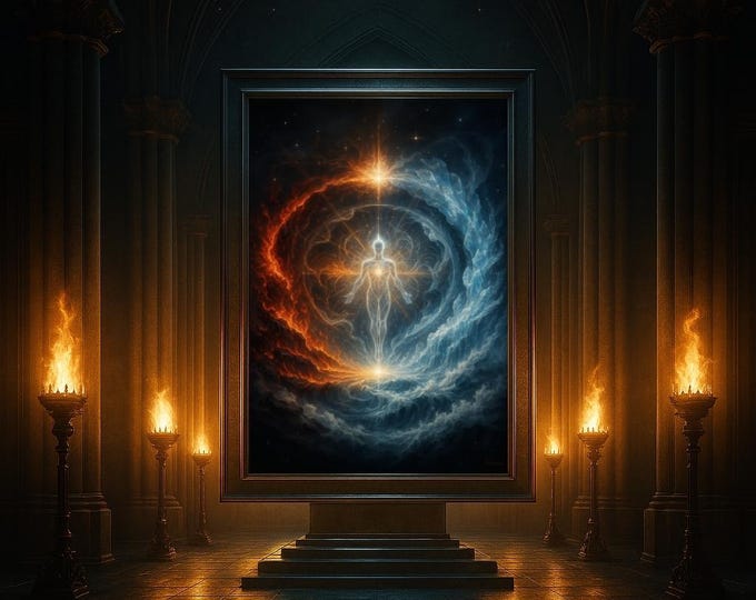 Digital Download Art Print | Aether Creation Wall Art | Cosmic Origin Artwork | AETHOOK Genesis Aetheris