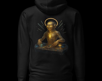 AETHOOK DJ Hoodie | Cosmic Streetwear Unisex | DTFLEX Druck