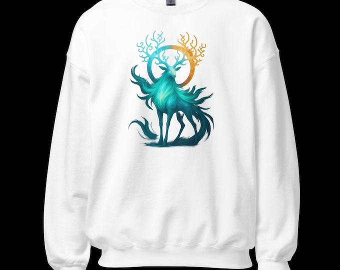 Aethook Cosmic Winter Sweatshirt – Spiritual Streetwear Pullover | Frost Light Crewneck