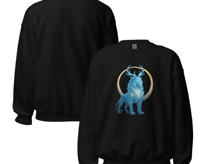 Moon Gate Sweatshirt – Lunar Beast Streetwear Pullover | Threshold Guardian Crewneck