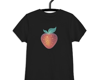 Strawberry Kids T-Shirt – Cute Galaxy Berry Shirt Gift | Magic Space Fruit Tee for Boys & Girls