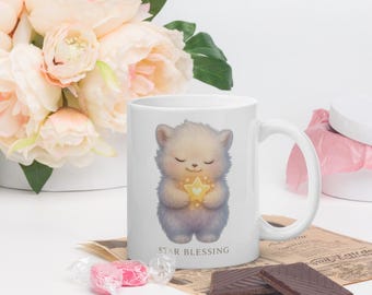 Cosmic Light Mug – Galaxy Ritual Cup | Spiritual Morning Energy Tasse