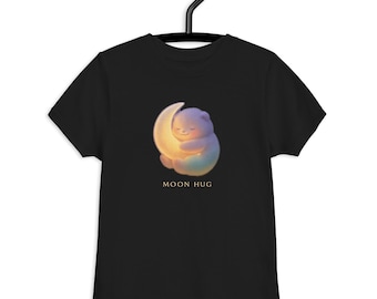 Moon Kids T-Shirt – Cute Moon Hug Shirt Gift | Magic Hug Tee for Boys & Girls