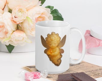 Honey Cloud Mug – Cozy Light Creature Cup | Gentle Morning Ritual Ceramic Mug