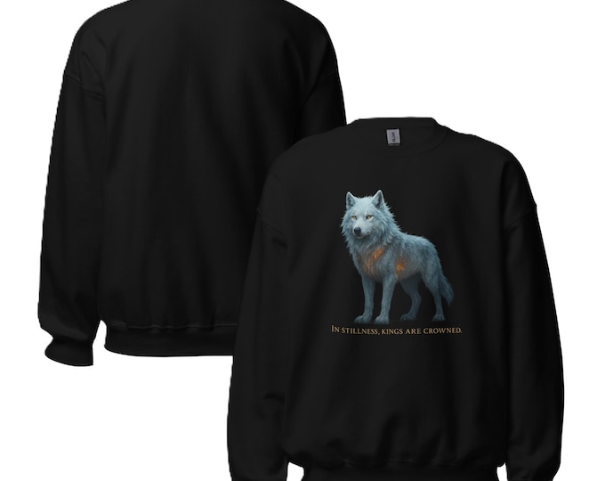 Frost King Sweatshirt – Arctic Wolf Streetwear Pullover | Frozen Core Crewneck