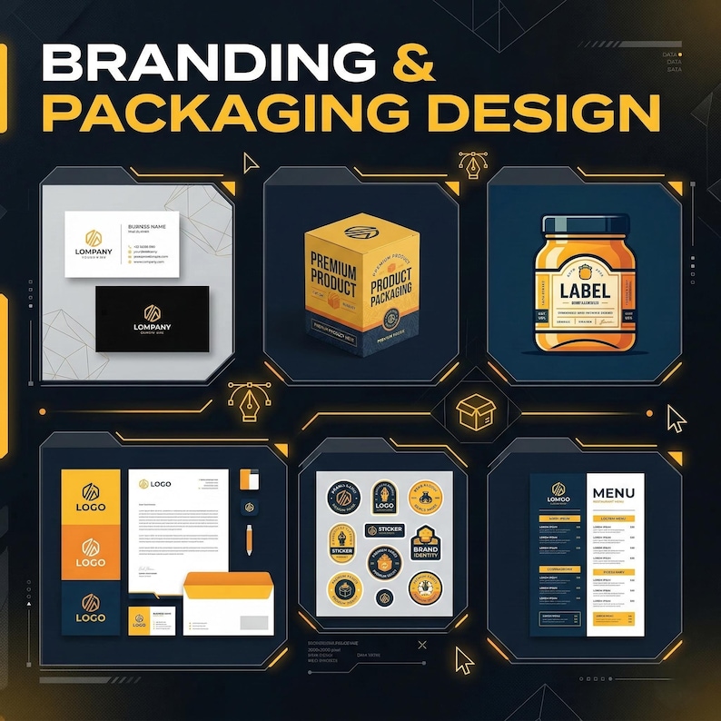 Custom Graphic Design Service: Logo, Web Design, Poster (Digital Download image 4