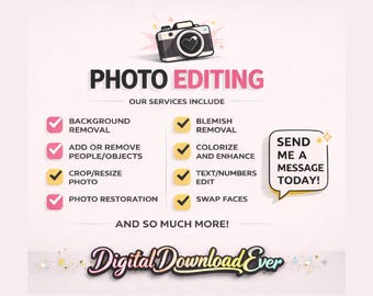 Servicio de edición fotográfica personalizado: restauración, colorización, intercambio de rostros (archivo digital).