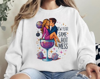 PNG de desastre de Año Nuevo, Martini divertido, Bola de discoteca (Archivos digitales)