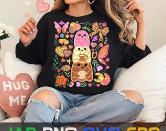 Conchas fantasma de Pantasmas divertidas PNG: Archivos digitales de Halloween mexicano