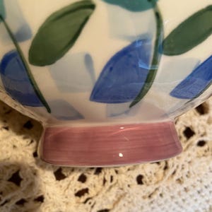 Anthropologie Copen Vase Abstract Floral Stoneware Hand Painted. 11/3 bild 5