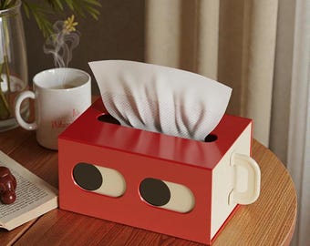 Big Eyes Cartoon Tissue Box