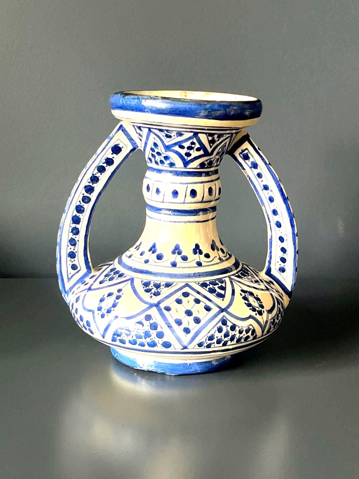 Moroccan vase blue - Etsy 日本