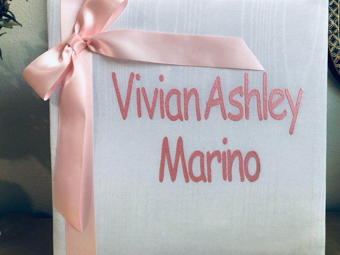 Baby Photo Album Personalized Baby's First Photo Album Etsy