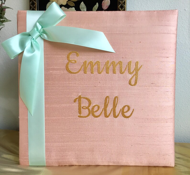 Personalized Baby Girl Photo Album Baby Photo Albums Custom Etsy