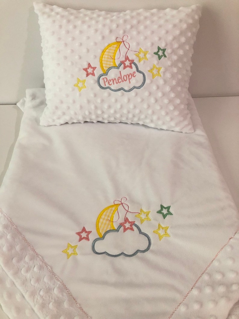 Personalized Baby Blanket and Pillow Case Baby Minky Blankets Etsy