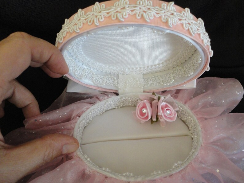 Wedding Ring Bearer Box Pillow with Swarovski Crystals or Etsy