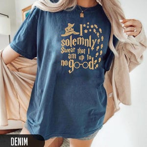 Solemnly Swear I&#39;m Up to No Good T-Shirt | Wizard Marauder&#39;s Map Quote