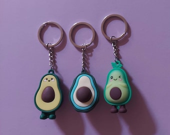 Avocado Keychain Charm Accessory – Fun Fruit Bag Pendant