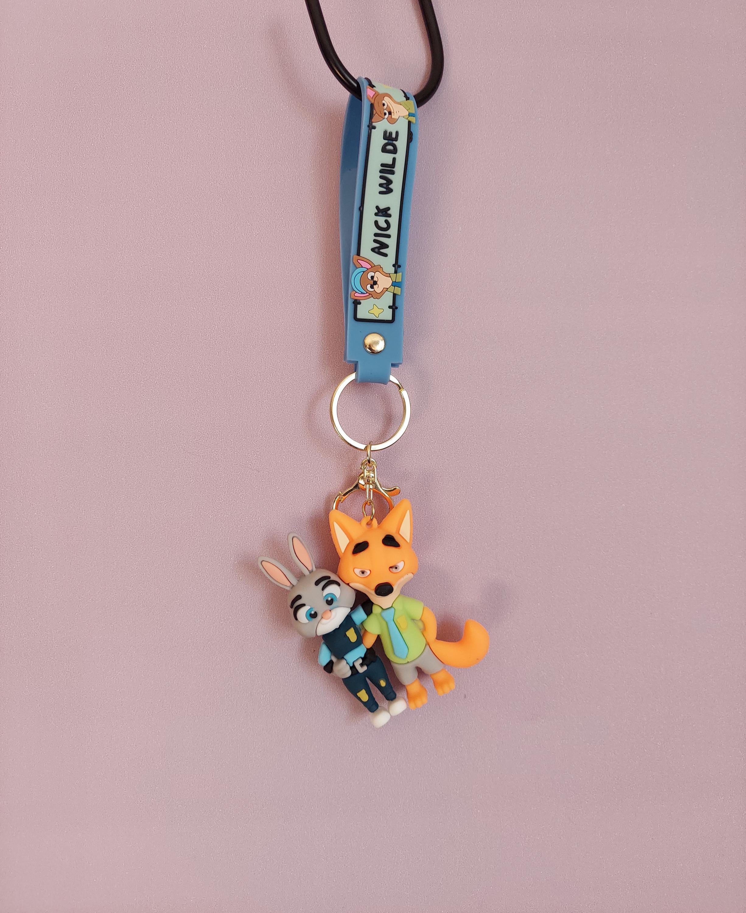 Zootopia Rabbit Keychain Zootopia Keychain Colectible - Etsy