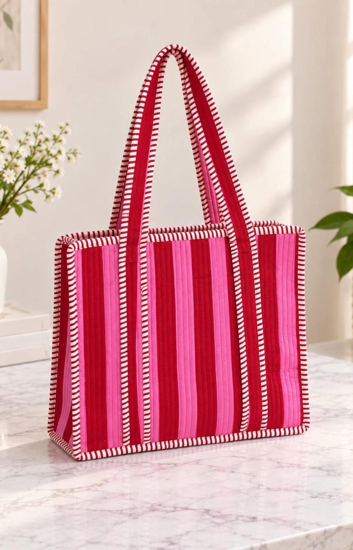 poink and red bag