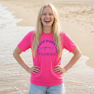 Sandbar Barracuda Florida Flats Coastal Waves Moisture-Wicking Tee
