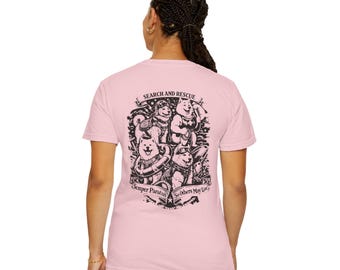 T-shirt Sempre Paratus K9 reddingshonden | Retro tattoo zoeken en redden