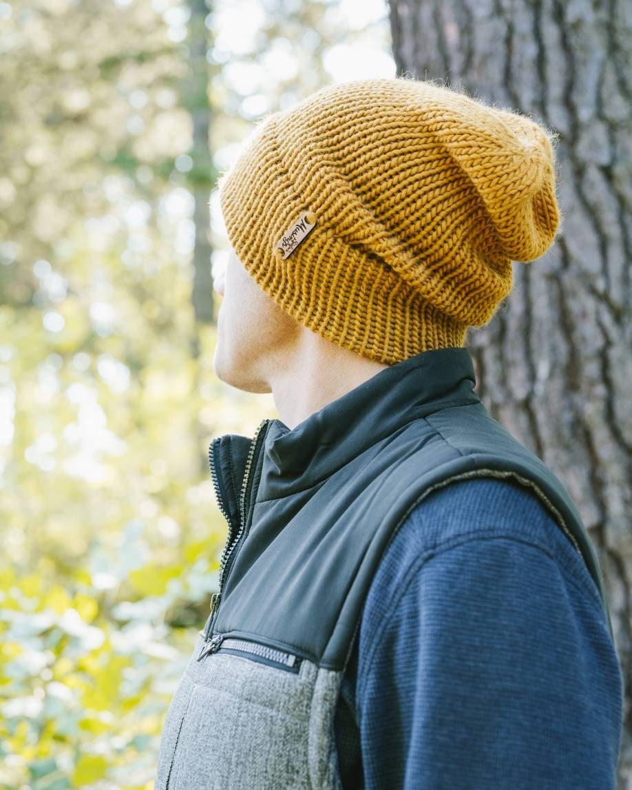 Duluth Double Brim Hat Handmade Knit 