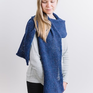 Ethereal Blanket Scarf/Wrap - Ready to Ship - 100% alpaca fiber knit in a light, airy layer for all seasons.