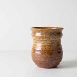 Vintage John Bedding St. Ives Studio Pottery Stoneware Vase - Signed "J" Mark