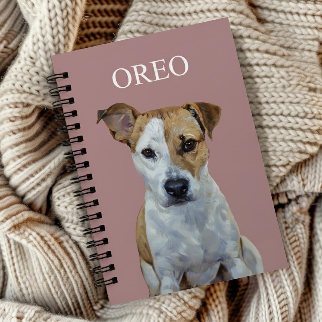 Custom Dog Spiral Notebook, Personalized Pet Notebook, Dog Lover Gift ...