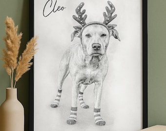 Retrato de gato personalizado, retrato de perro personalizado, dibujo a partir de una foto, retrato de gato, retrato de perro, retrato de mascota, pintura de mascota, retrato personalizado