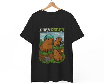 Capybara Adventure T-Shirt: Gamer Graphic Tee