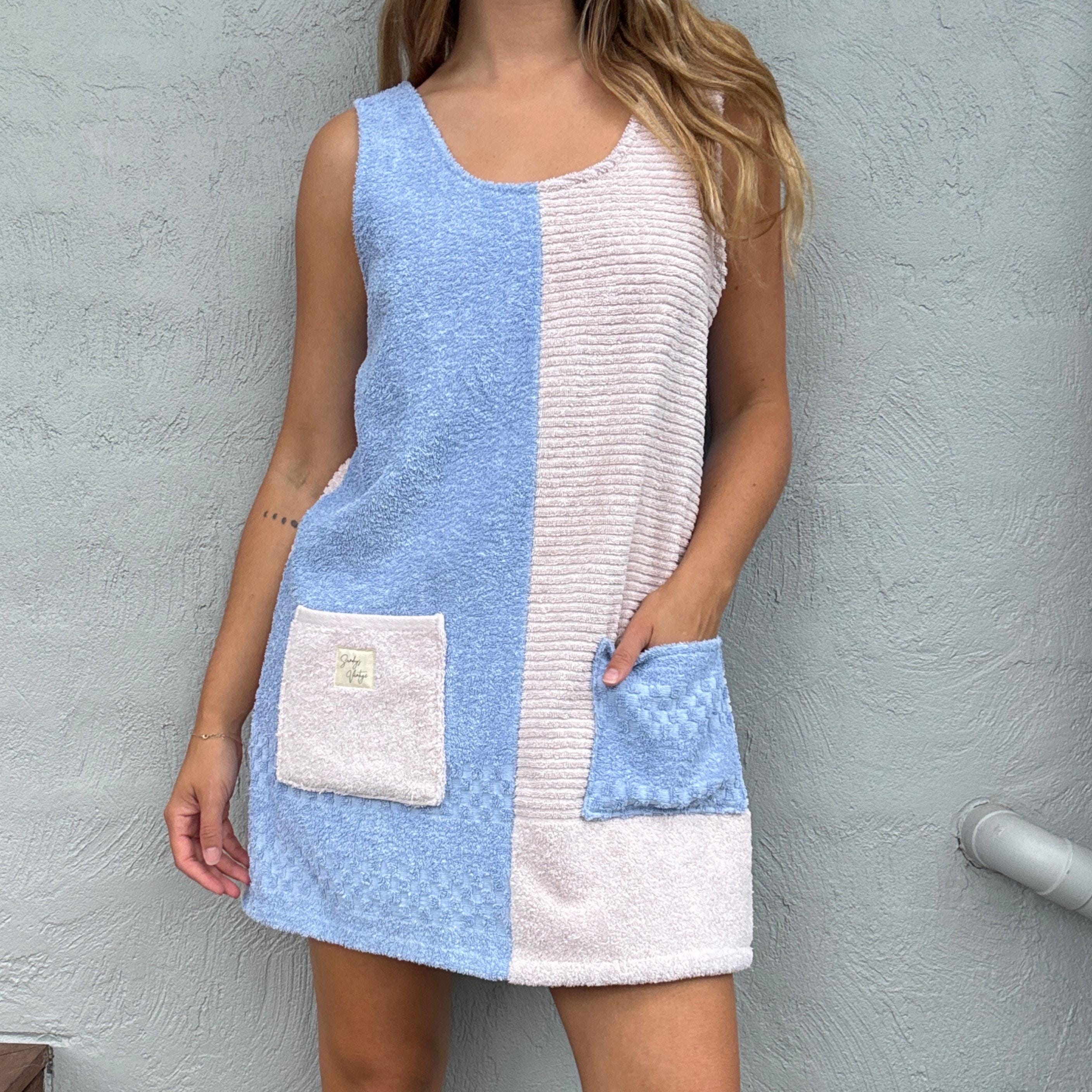Towelling Beach Dress Women - Etsy