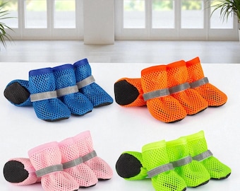 Chaussures antidérapantes pour chien : chaussettes respirantes avec protège-pattes