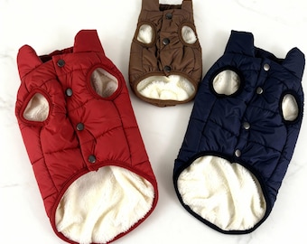 Winter Dog Jacket, Waterproof Warm Pet Coat , Cozy Puppy Clothes