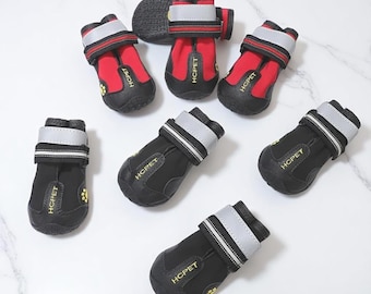Botas reflectantes impermeables para perros: protección invernal para las patas de perros medianos y grandes