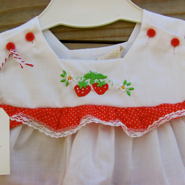 Little Strawberry Baby Jumper Dress - 18 M