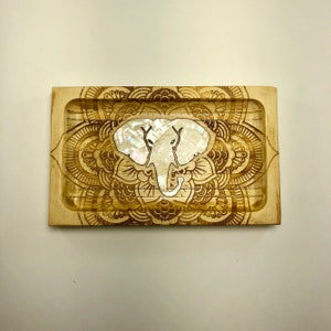 Lucky elephant pearl inlay tray