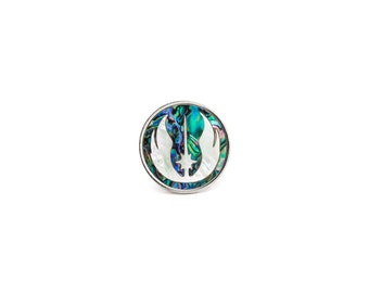 Abalone and Pearl Jedi pin