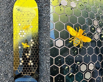 Bee hive   inlay skateboard