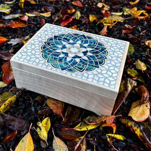 Inner peace mandala inlay box