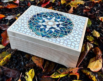 Inner peace mandala inlay box