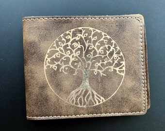 Golden tree of life  wallet