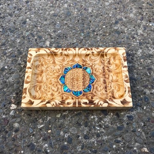 Third eye filigree lotus tray